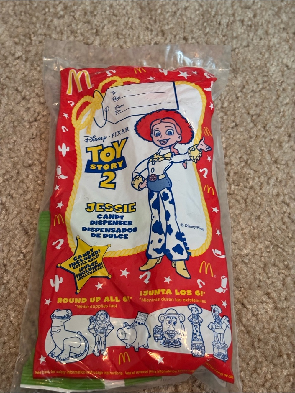 1999 McDonald’s Happy Meal toy –“Toy Story 2” Jessie Candy Dispenser